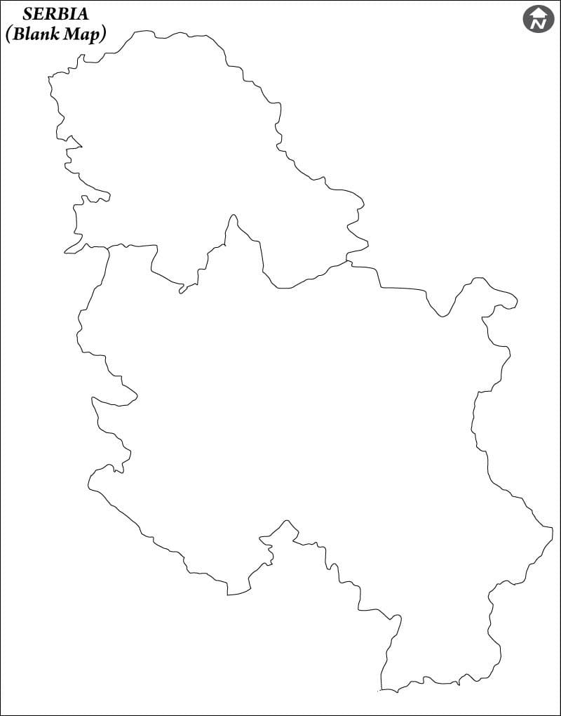 Printable Serbia On The Map