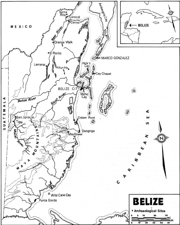 Printable Show Me Belize On A Map