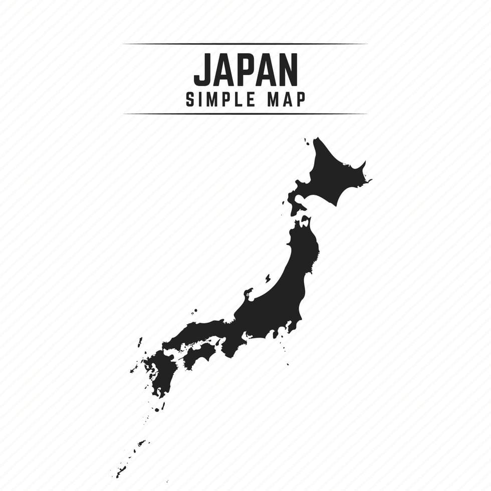 Printable Simple Japan Map