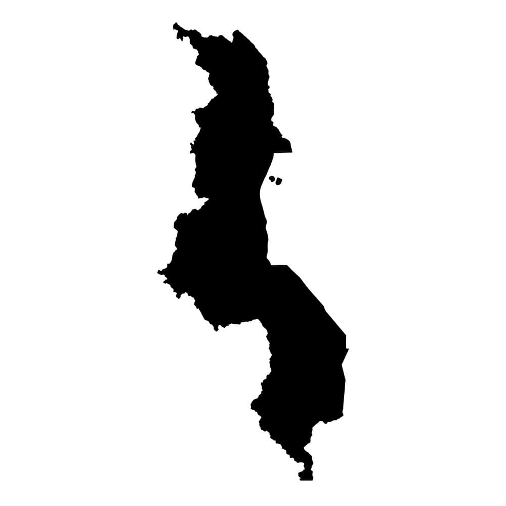 Printable Simple Malawi Map