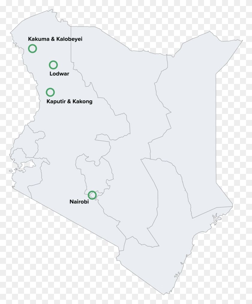 Printable Simple Map Of Kenya