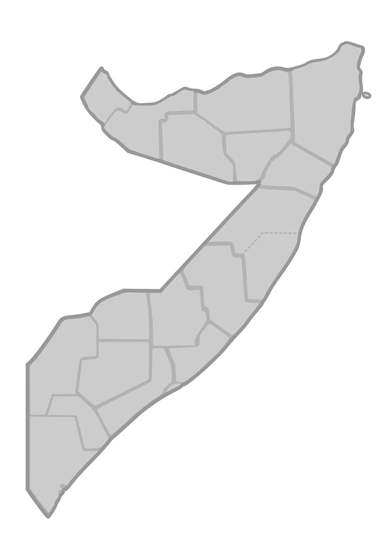 Printable Somalia On A Map