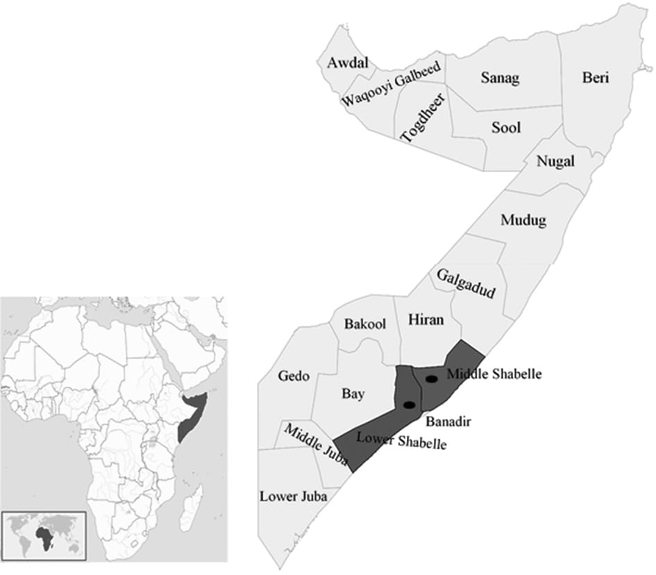 Printable Somalia On Africa Map