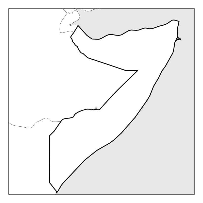 Printable Somalia On Map