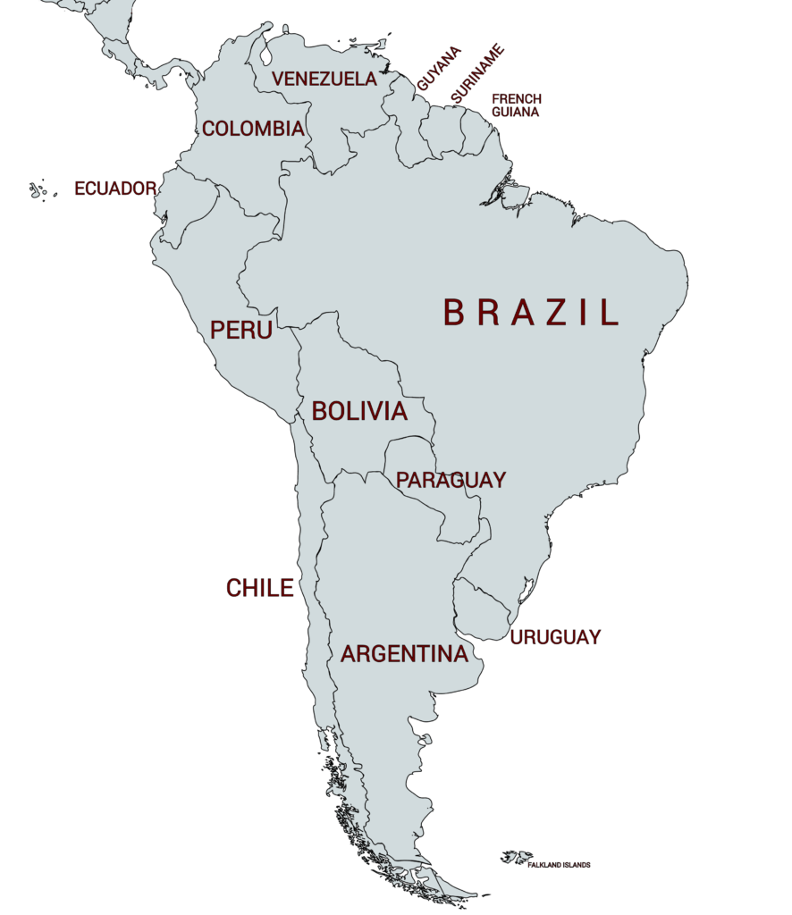 Printable South America Map 5