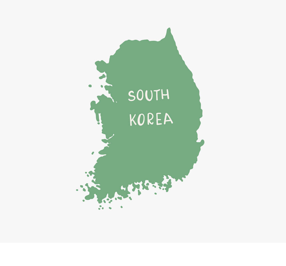 Printable South Korea Map 5