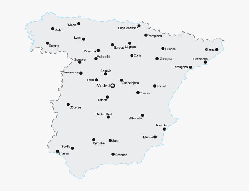 Printable Spain Map 3