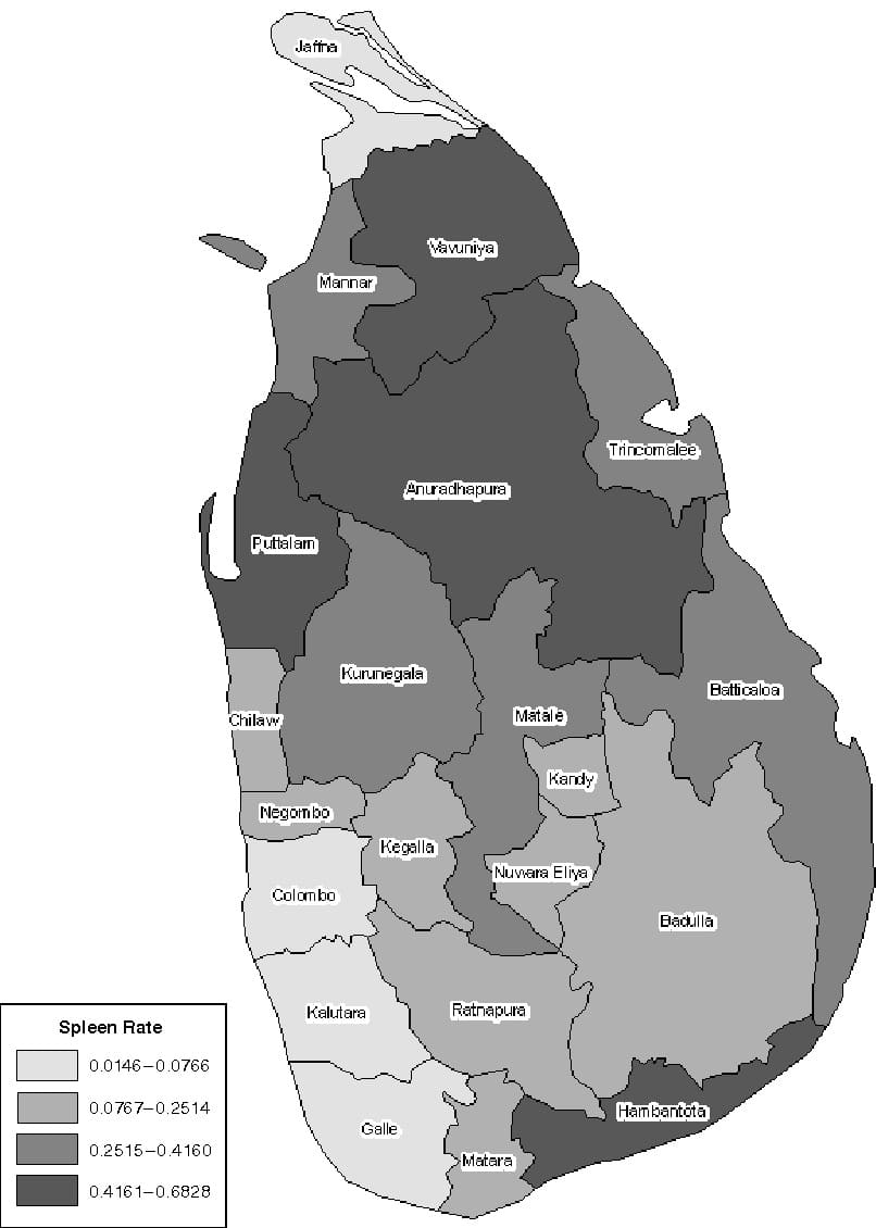 Printable Sri Lanka Map Labeled