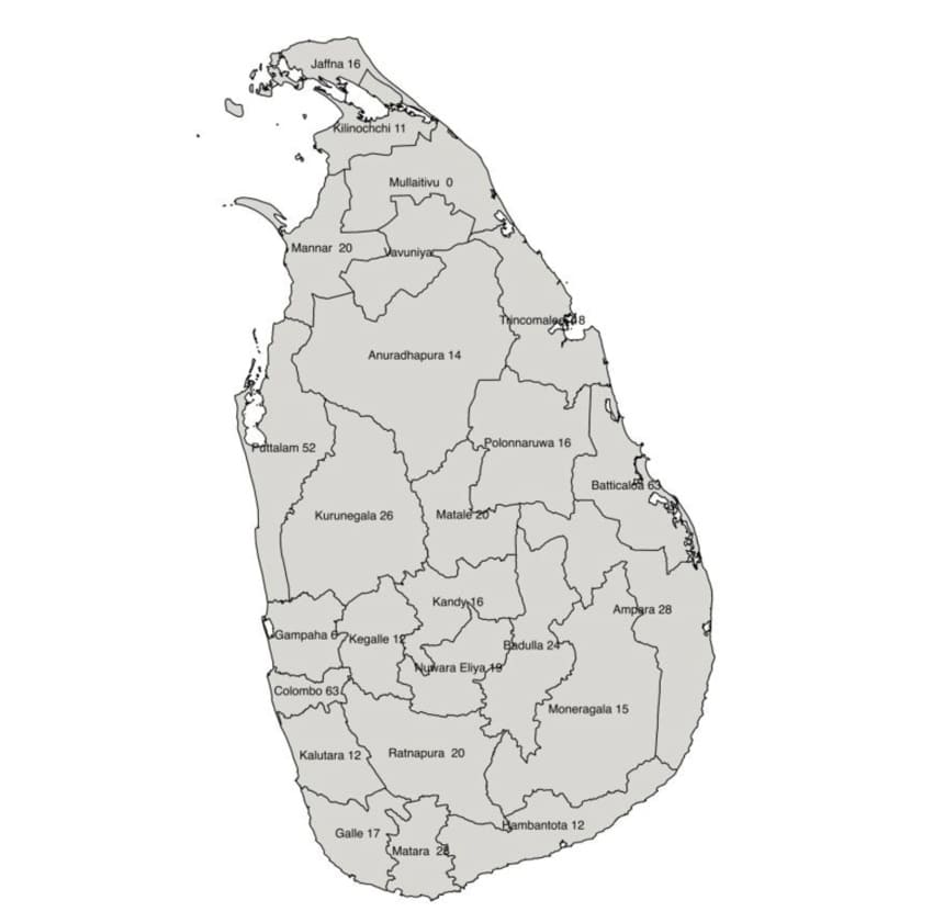 Printable Sri Lanka Map Location