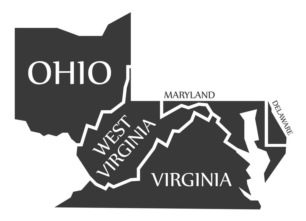 Printable State Map Of Ohio
