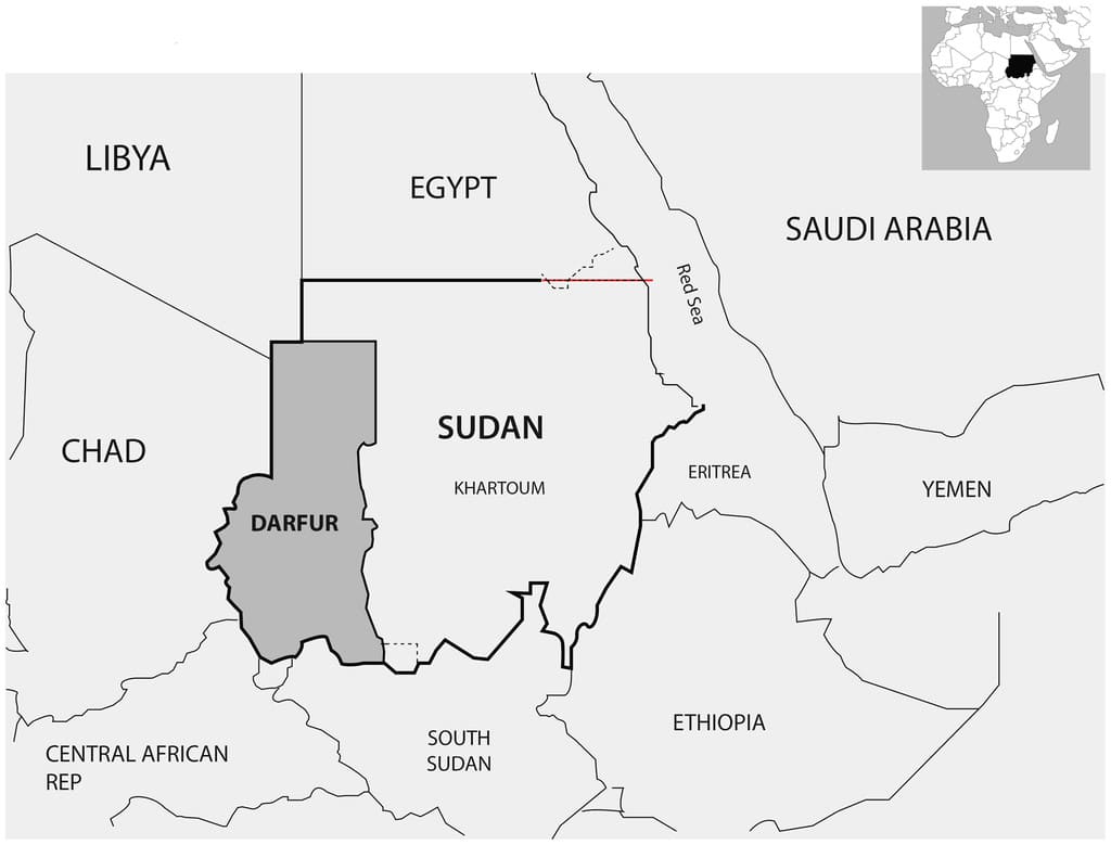 Printable Sudan In Map