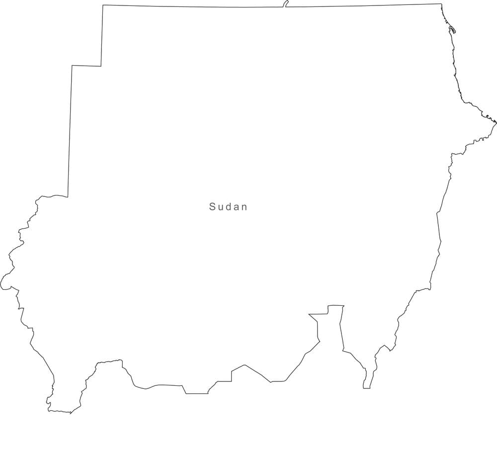Printable Sudan Map