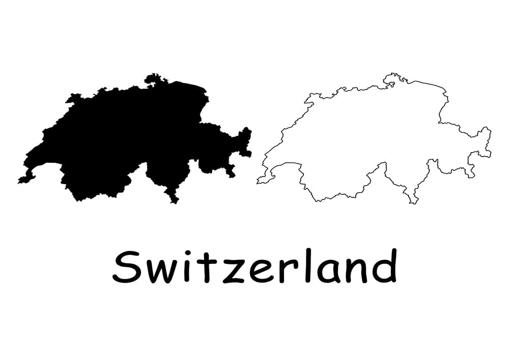 Printable Switzerland Map 4