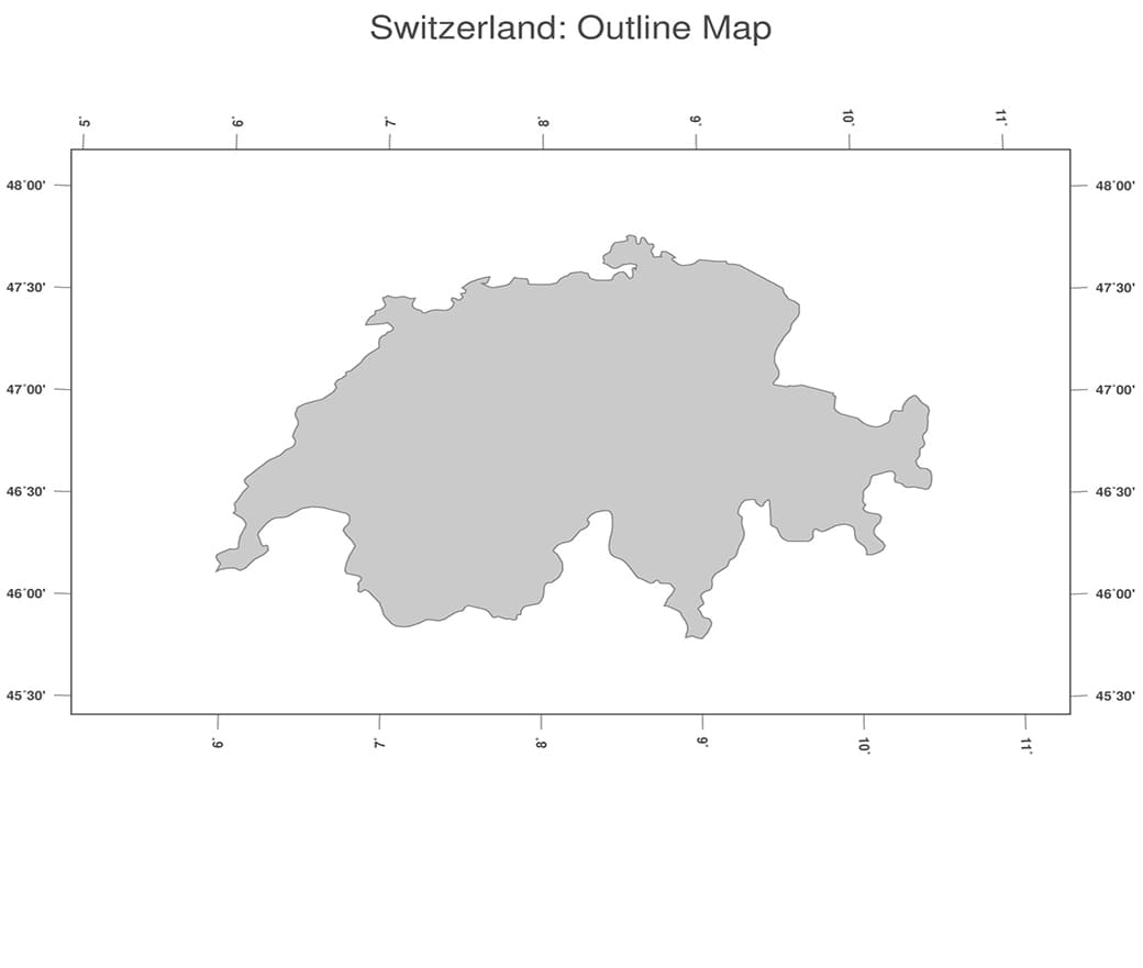 Printable Switzerland Map 5
