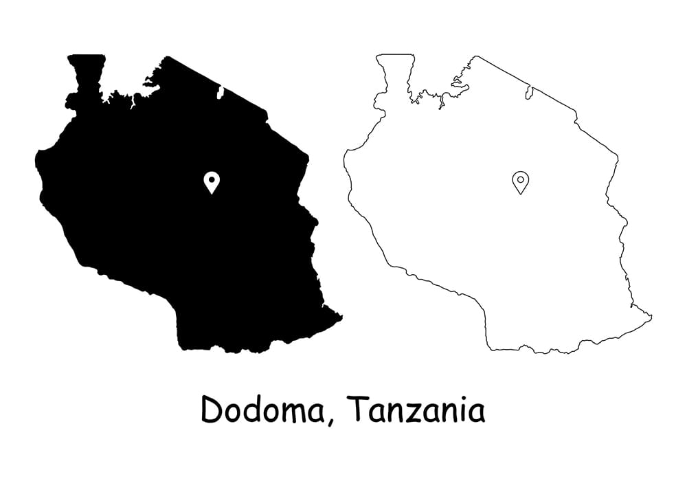 Printable Tanzania Map Location