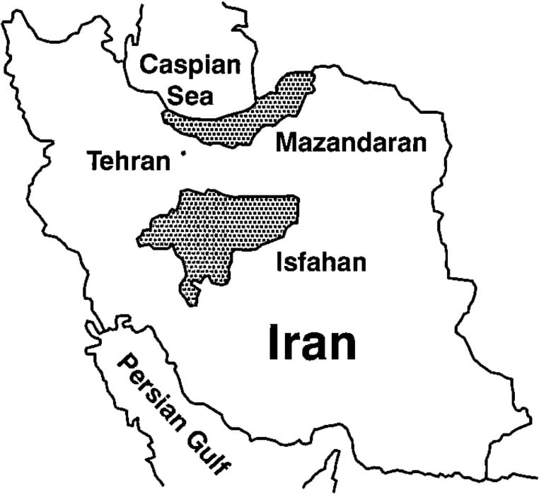 Printable Tehran Iran On Map