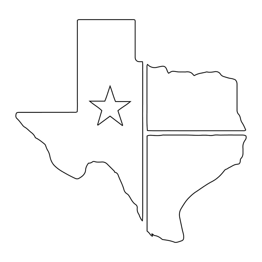 Printable Texas On A Map