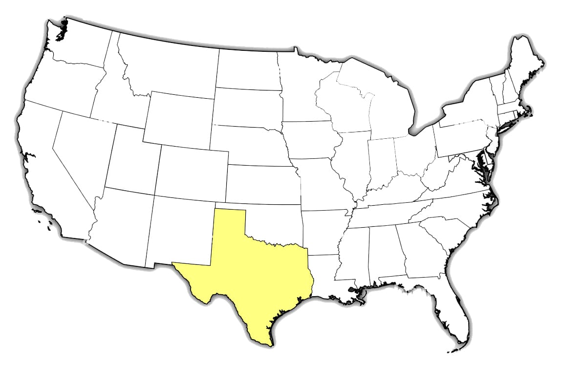 Printable Texas Region Map