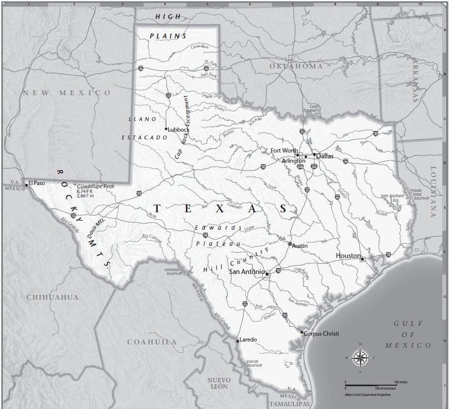 Printable Texas Regions Map