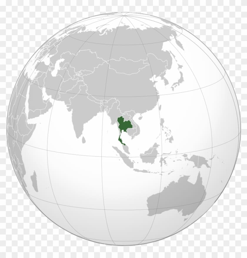 Printable Thailand On World Map