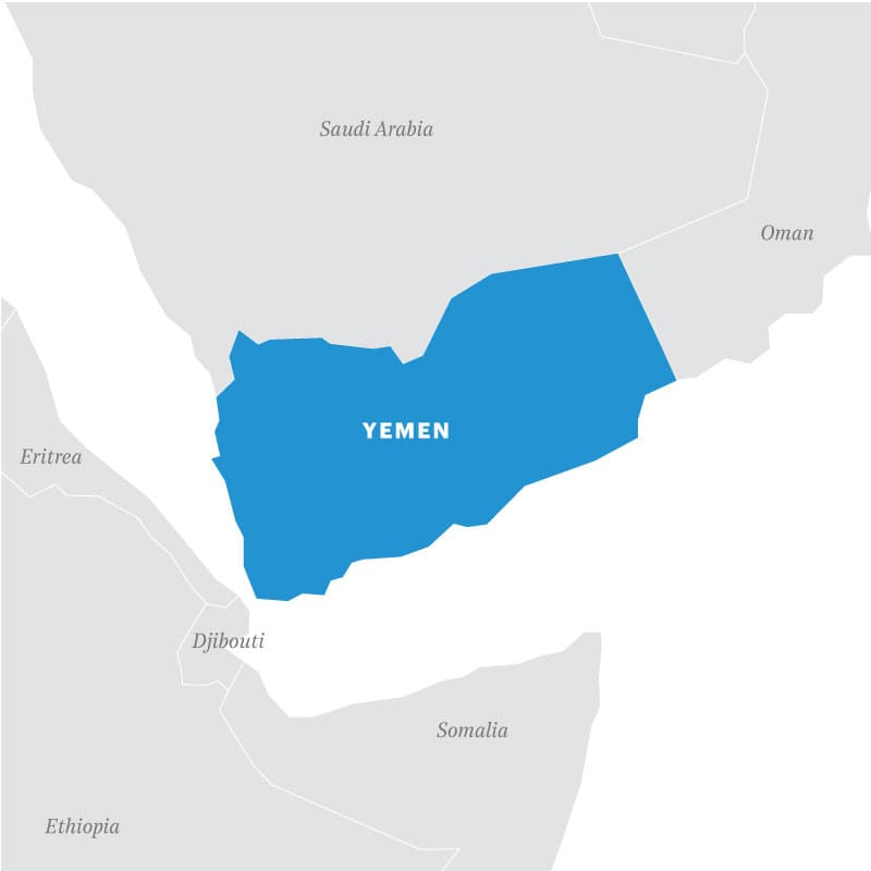 Printable The Yemen Map