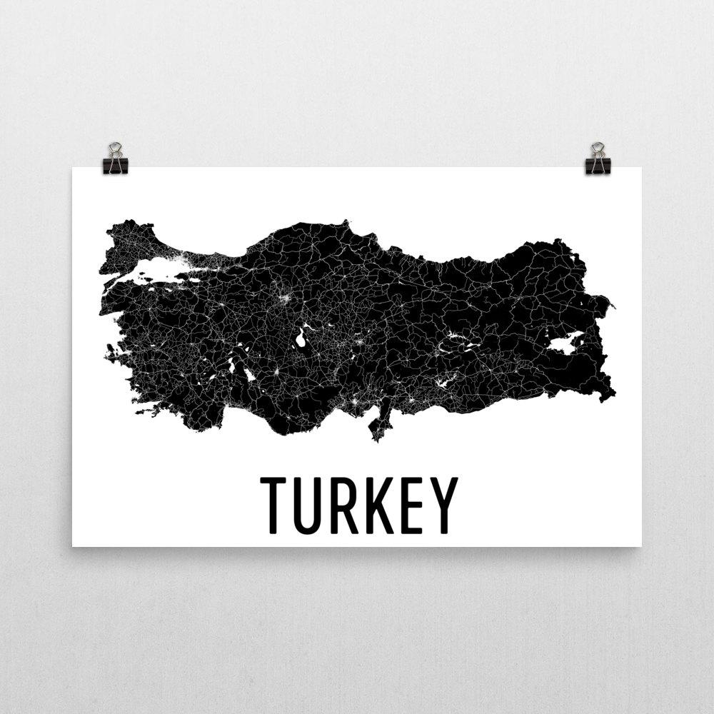 Printable Turkey Map Poster