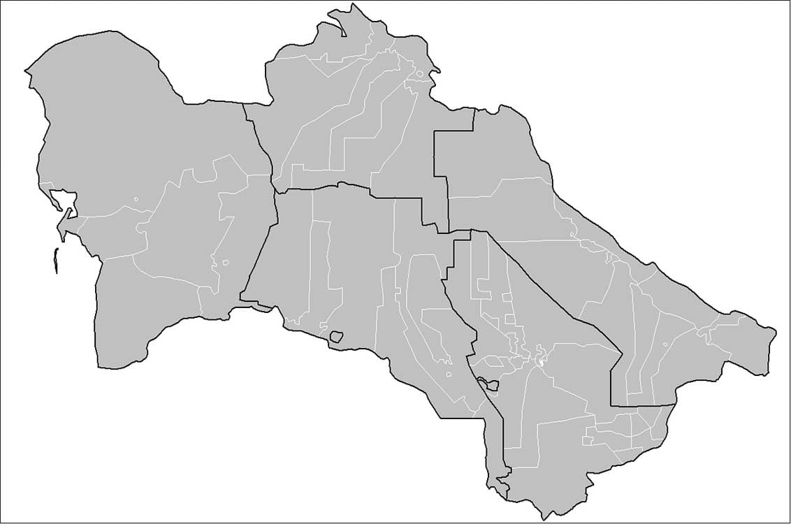 Printable Turkmenistan On Map