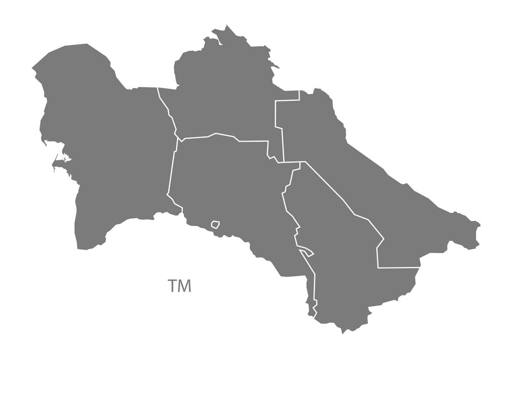 Printable Turkmenistan On The Map