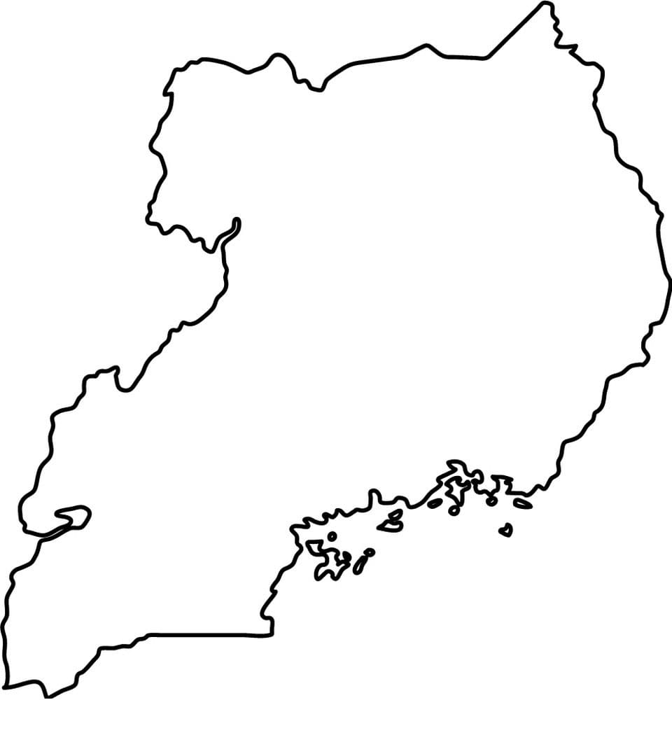 Printable Uganda Map