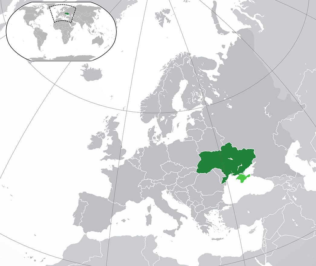 Printable Ukraine Map Europe