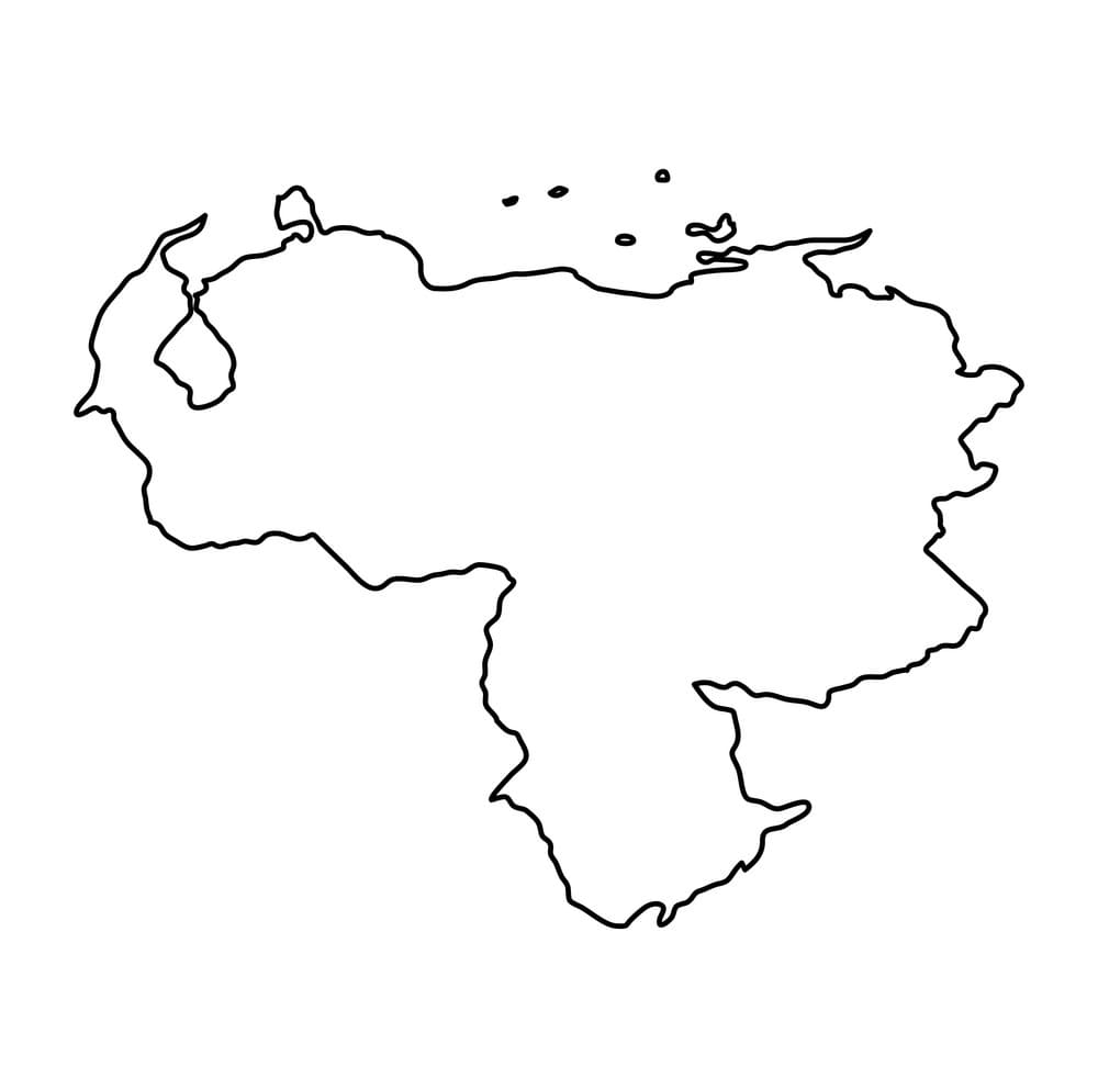 Printable Venezuela Map