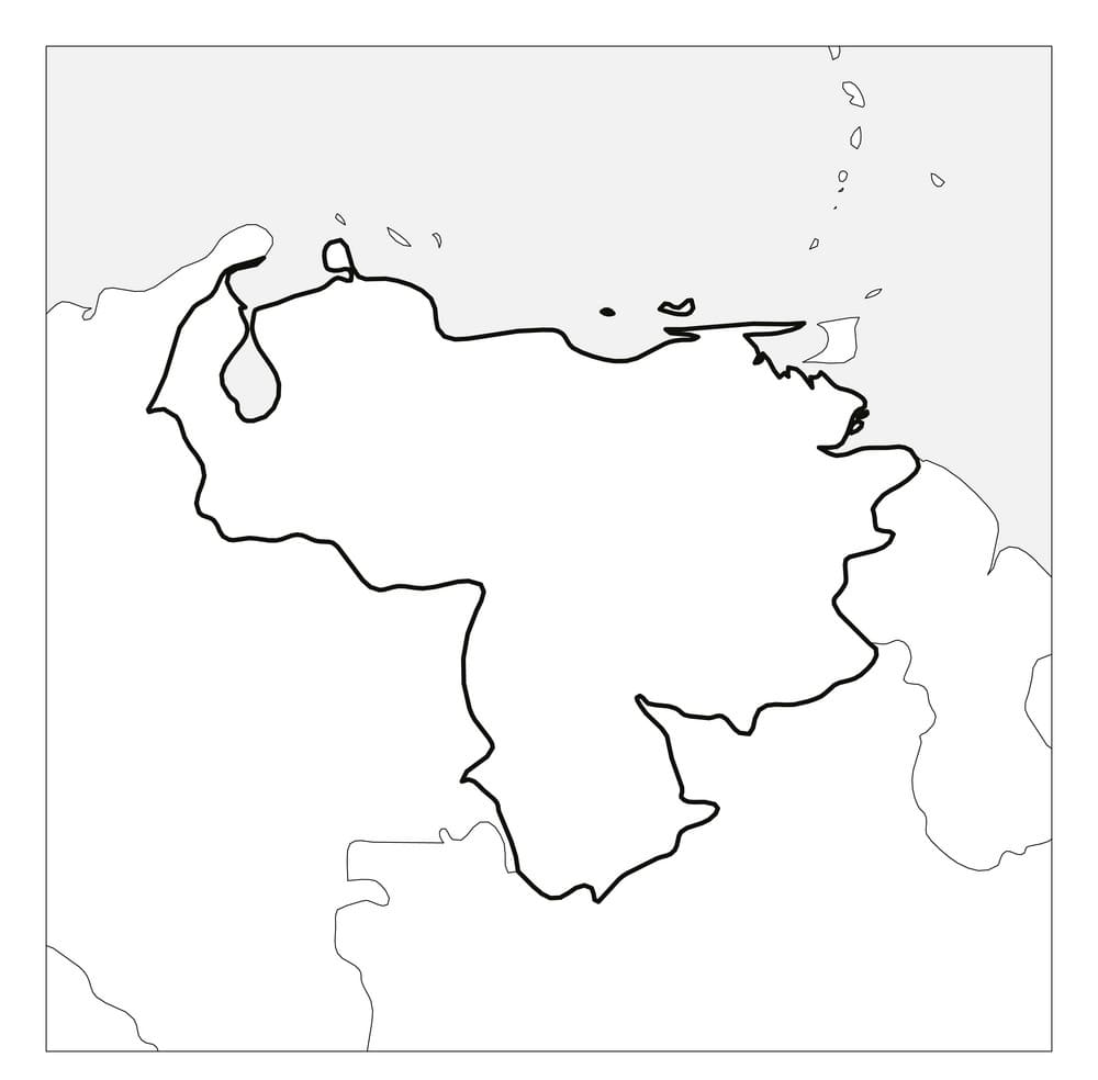 Printable Venezuela On Map