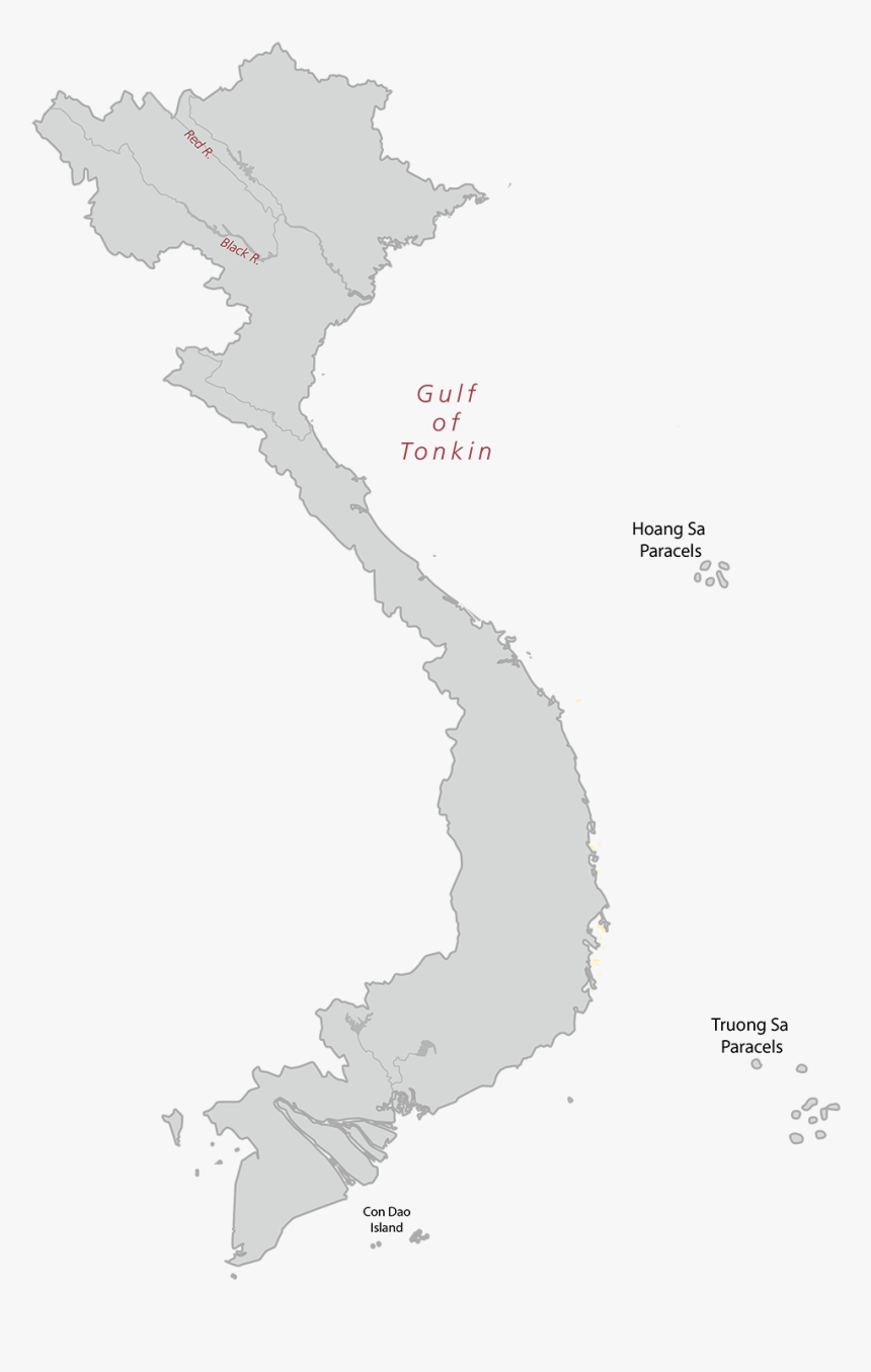 Printable Vietnam Map Outline Transparent