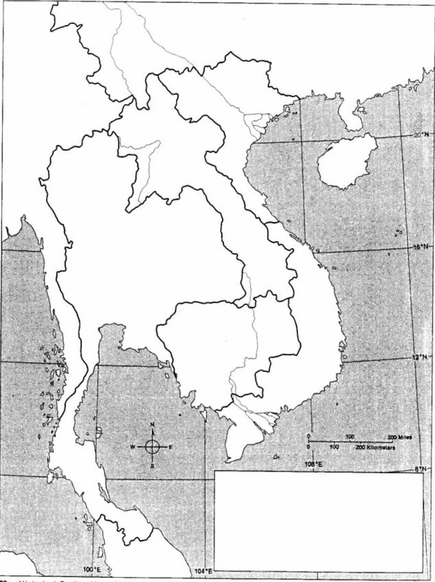 Printable Vietnam Map Quiz
