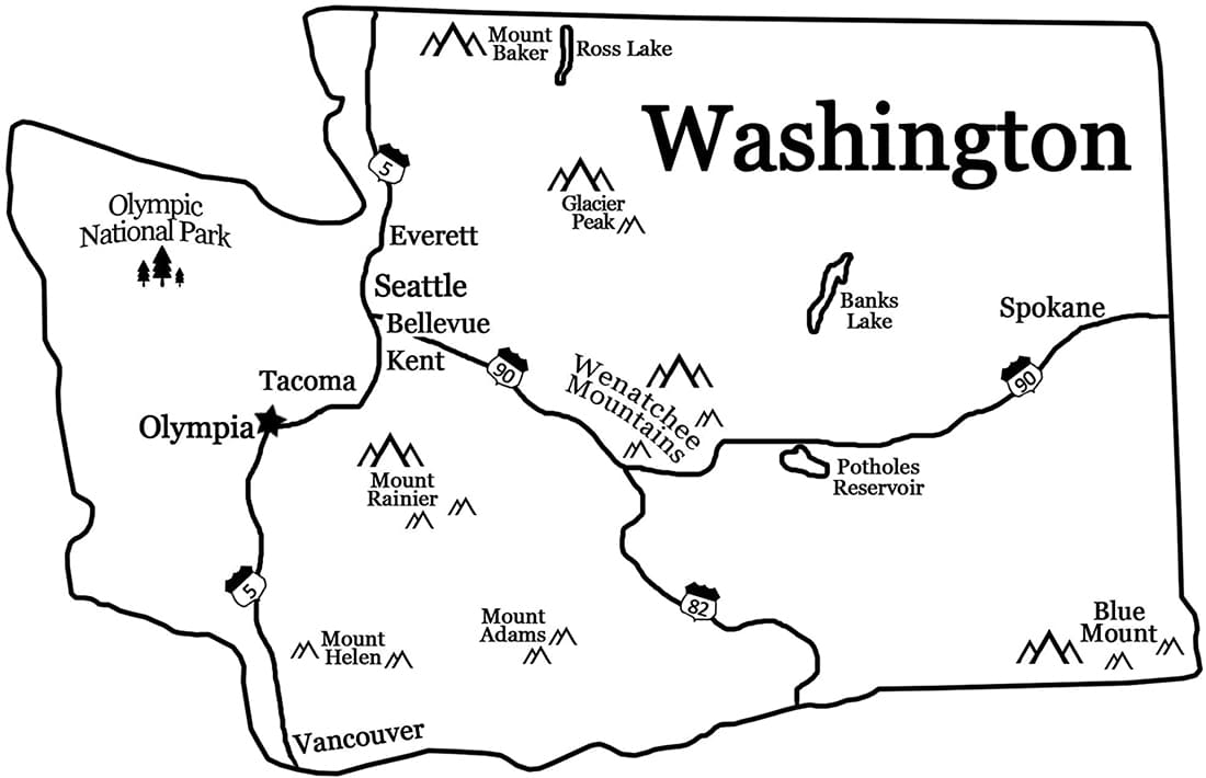Printable Washington County Map