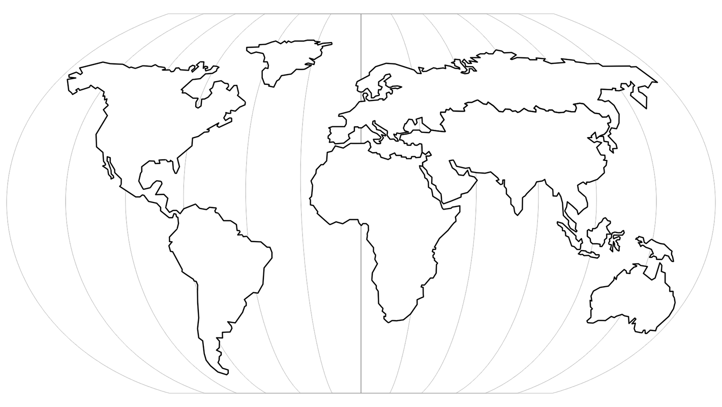 Printable World Map Blank 1