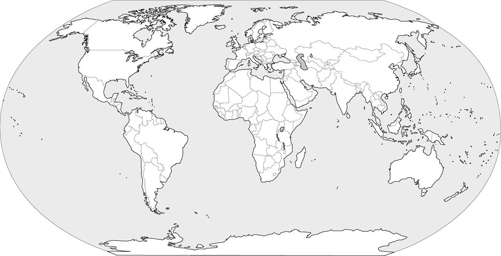 Printable World Map Blank With Outline 1