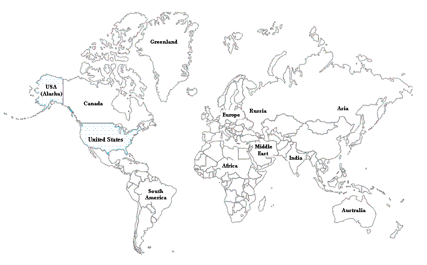 Printable World Map For Kids With Countries