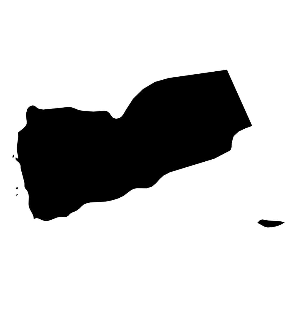 Printable Yemen Map Vector
