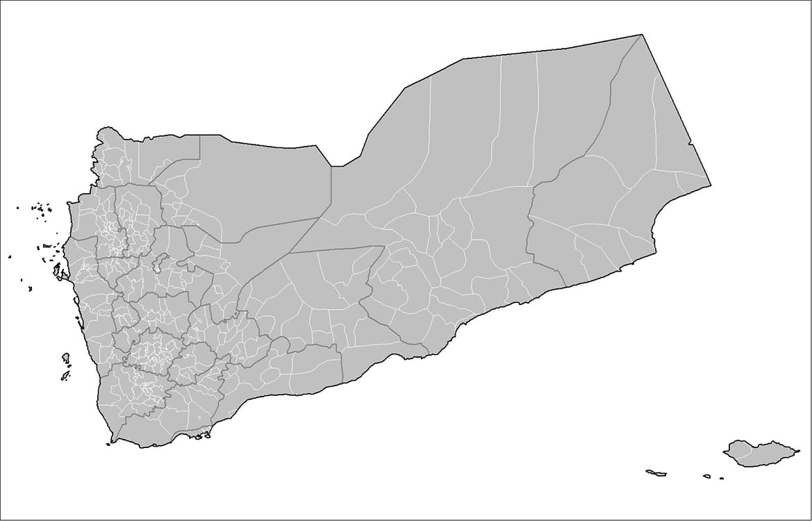 Printable Yemen Map With Regions