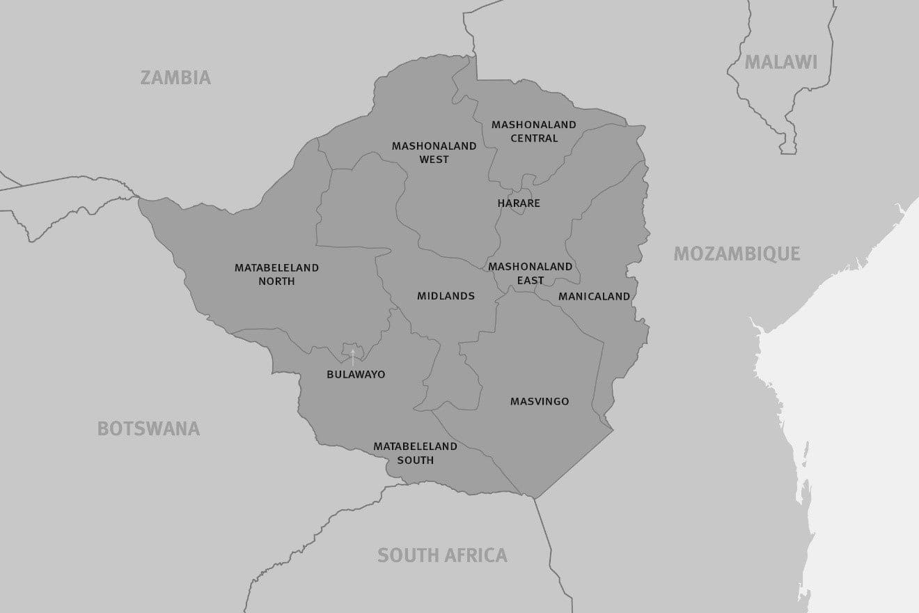 Printable Zimbabwe Country In Map