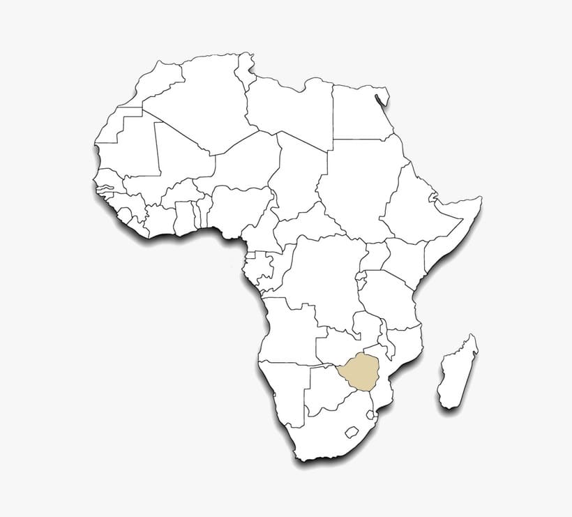 Printable Zimbabwe Map Africa