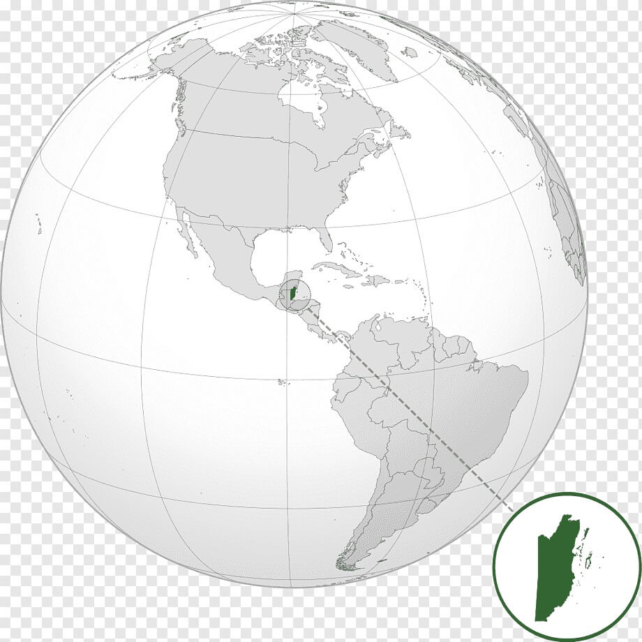 Printable belize On World Map