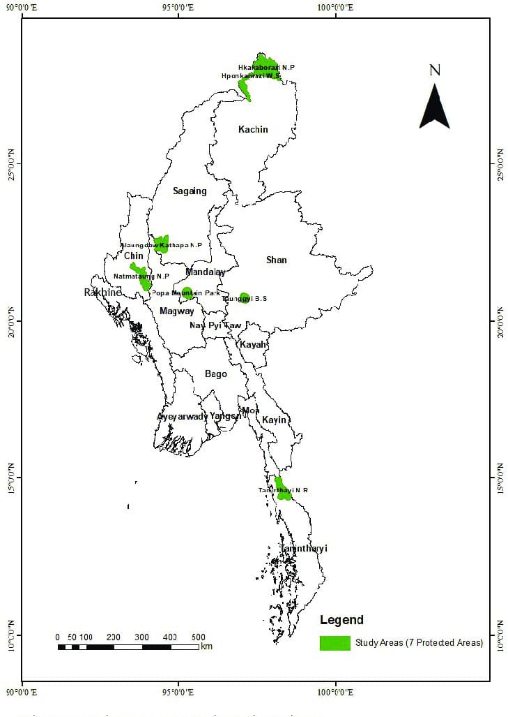 Printbale Map Of Myanmar With Cities
