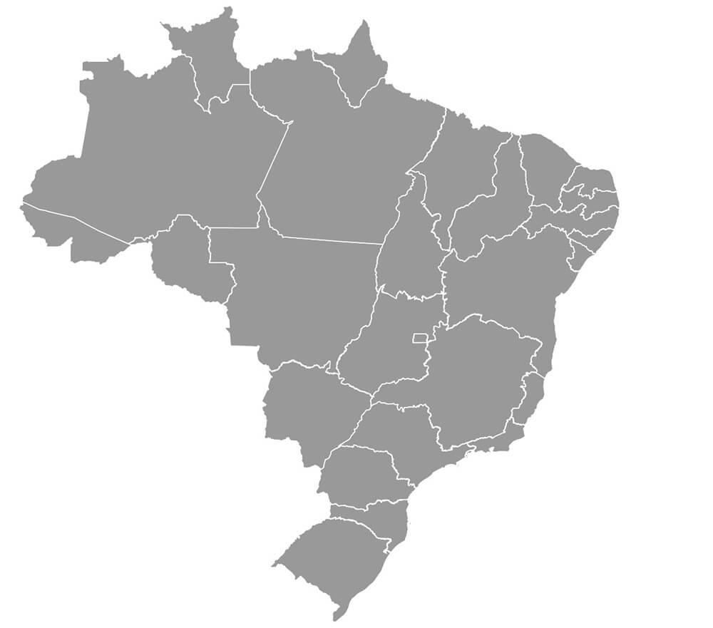 Printble Blank Brazil Map