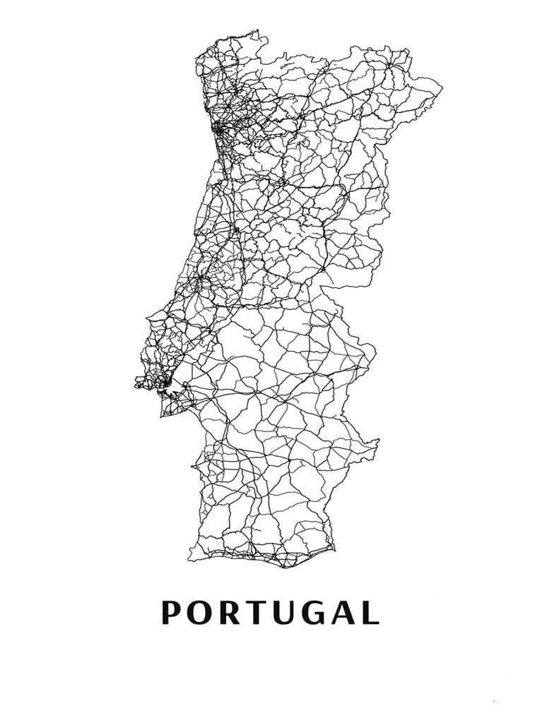 Prrintable Show Me A Map Of Portuga
