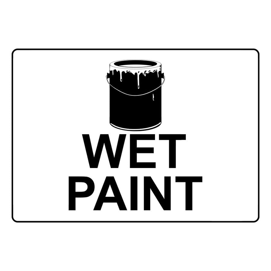 Printabale Wet Paint Sign Free