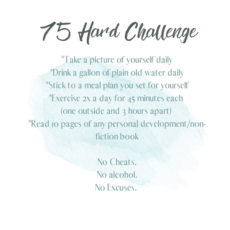 Printable 75 hard challenge Quotes