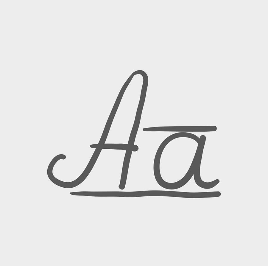 Printable A Cursive Letter Drawing