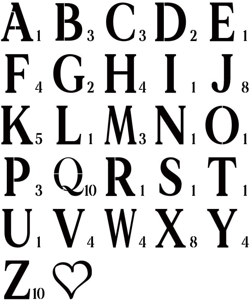Printable Alphabet Stencil Letters